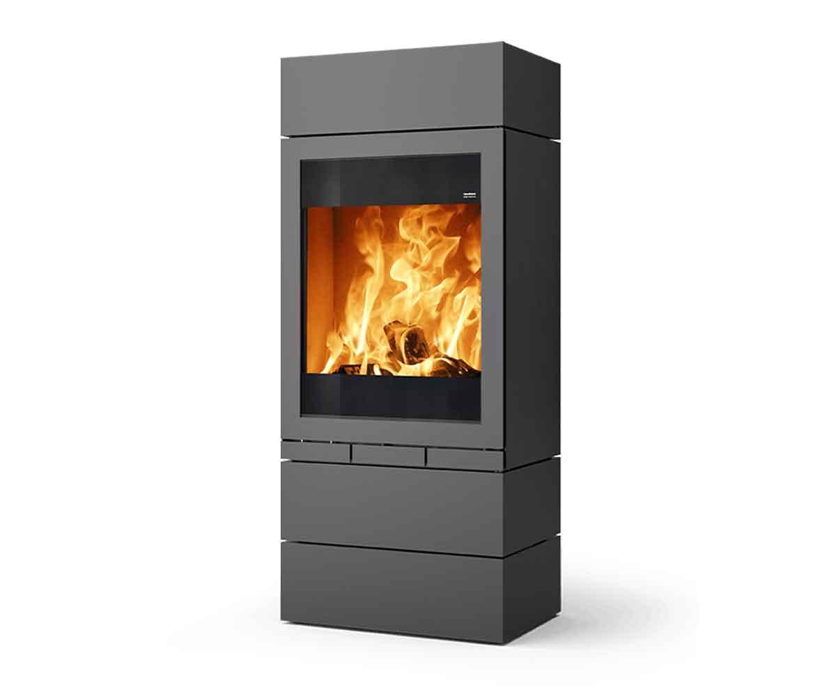 Kaminofen Skantherm Elements 603 Front mit 3 Zusatzmodulen